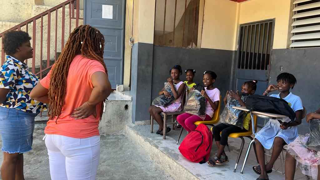 While we support their education, we also provide them schools materials for a quality education. 