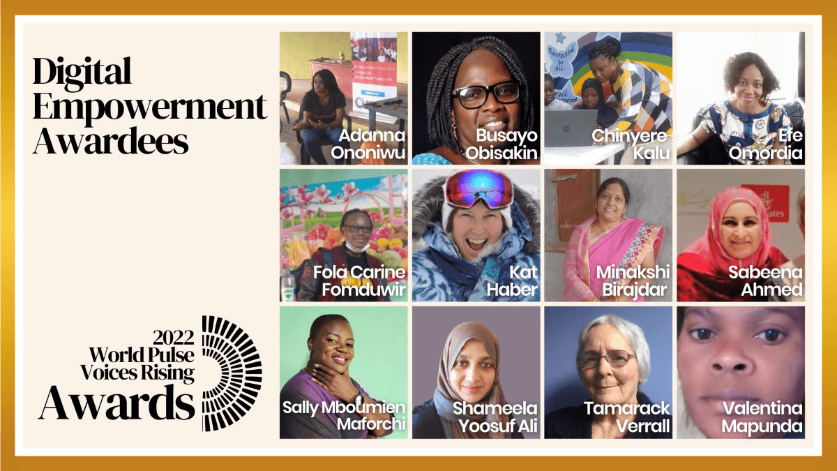 Digital Empowerment Awardess, The World Pulse 50: Voices Rising 2022
