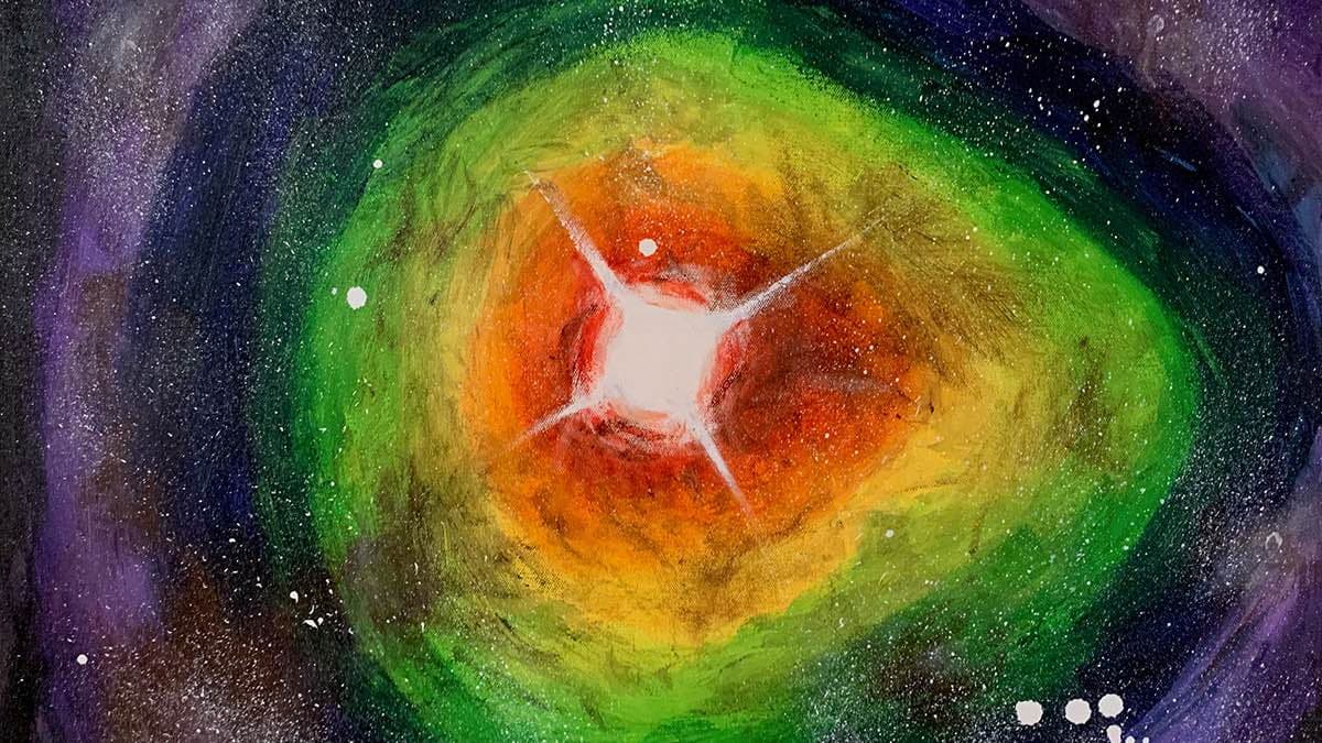 a representation of cosmos with stars and stardust