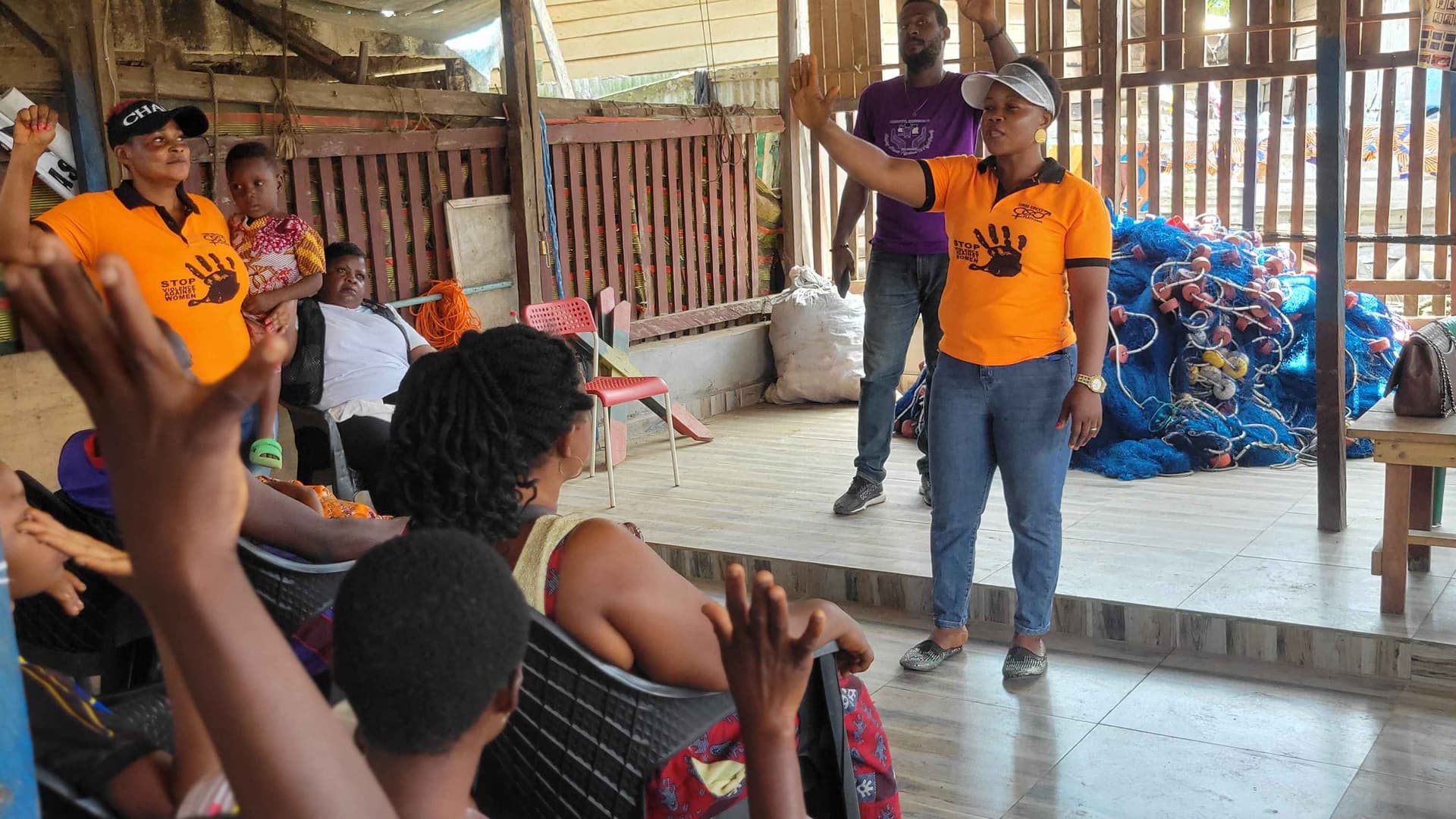 Sensitization of the Down beach Limbe women and girls on strategic reporting signs, identifying signs of abuse within the community and more.