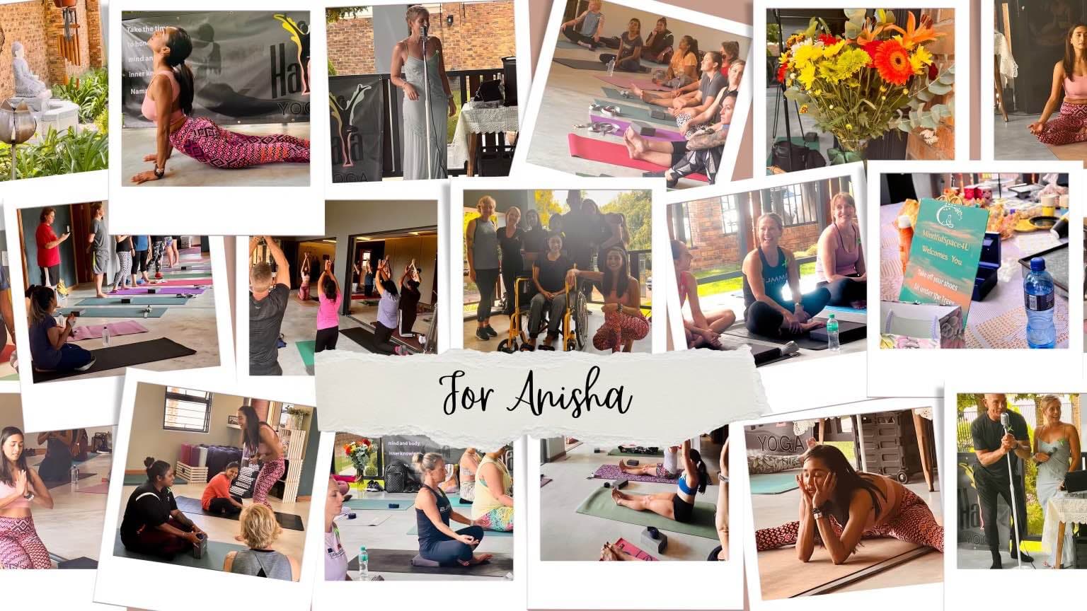 Collage of supporters for Anisha 