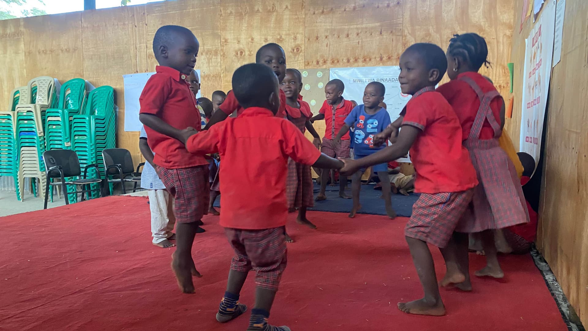 Children attending at Nganza Community ECD center 