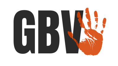 GBV stand for gender based violence and a hand mean stop