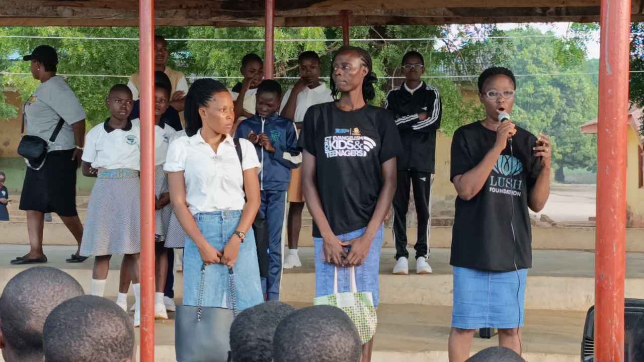 Pure path Sensitization at a Amoye secondary school, Ekiti, Nigeria. 