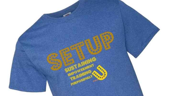 One of our promotional Tshirts for our NGO SETUP , these can be purchased from the site