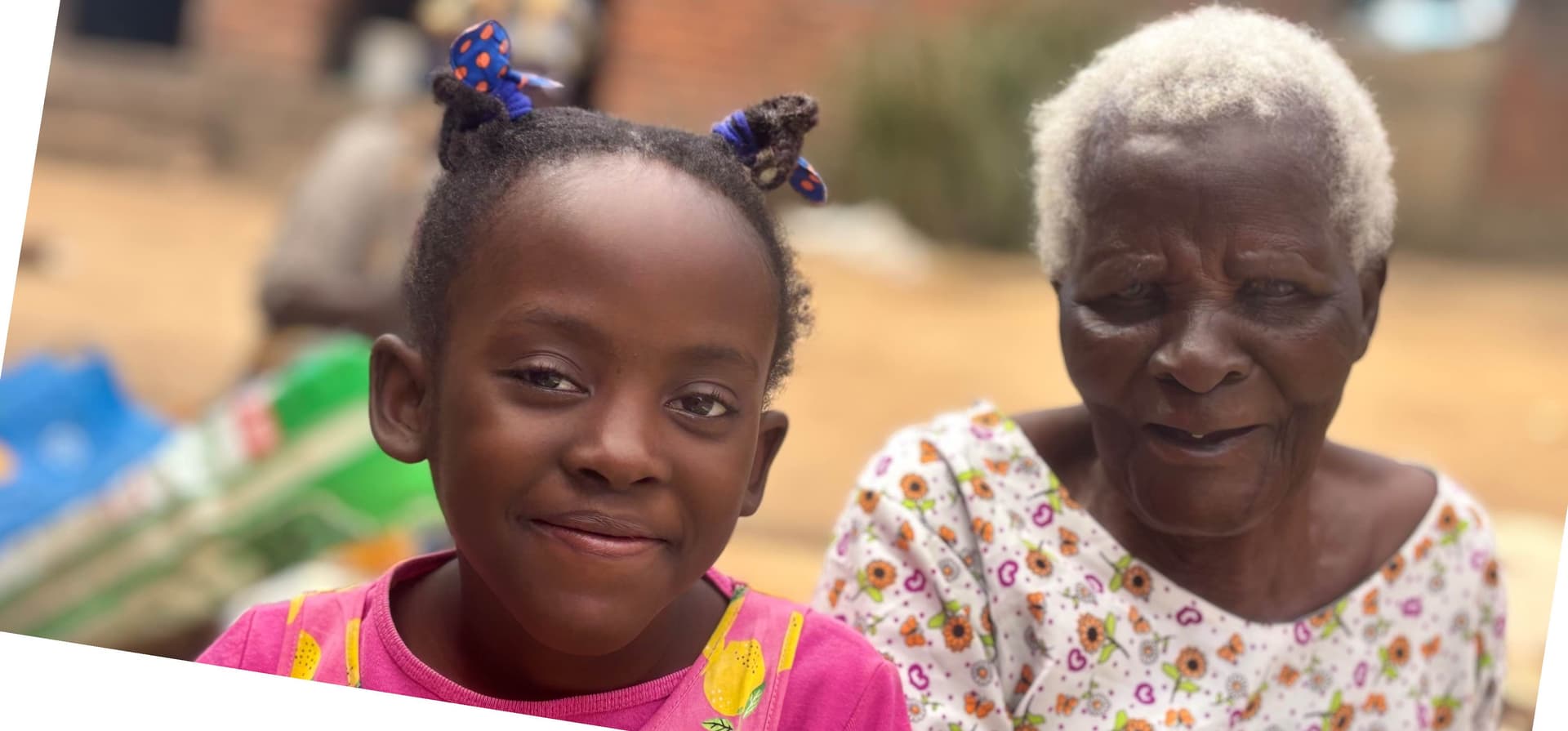 Great-grandmother and great-granddaughter, together in one photograph, apart in years but not in ground.